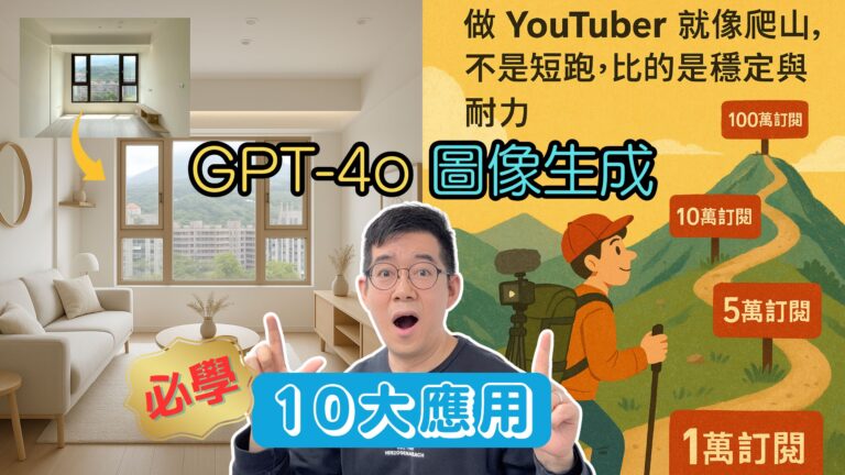 [AI學堂] GPT-4o圖像生成10大應用 免費也能玩動漫風、美食Mockup、室內設計！立即解鎖最強AI繪圖新玩法