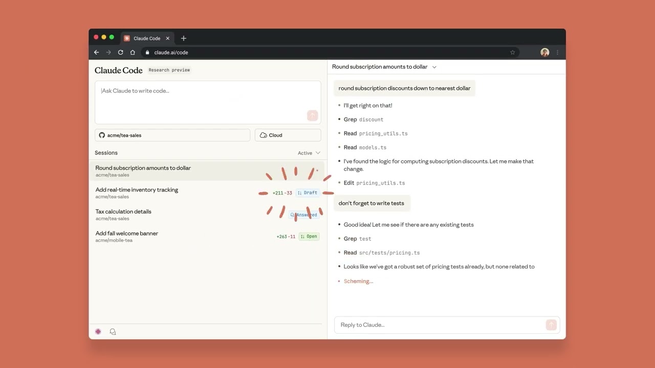 Anthropic突破AI編程界限:Claude Code網頁版讓你直接瀏覽器秒變超強程式助手!