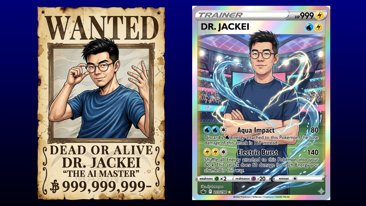 一張人像照，玩出兩種爆紅效果：Pokemon 卡牌風 + One Piece 懸賞令風教學