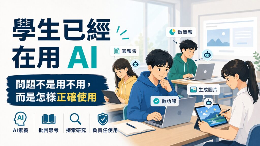 學生其實已經在用 AI