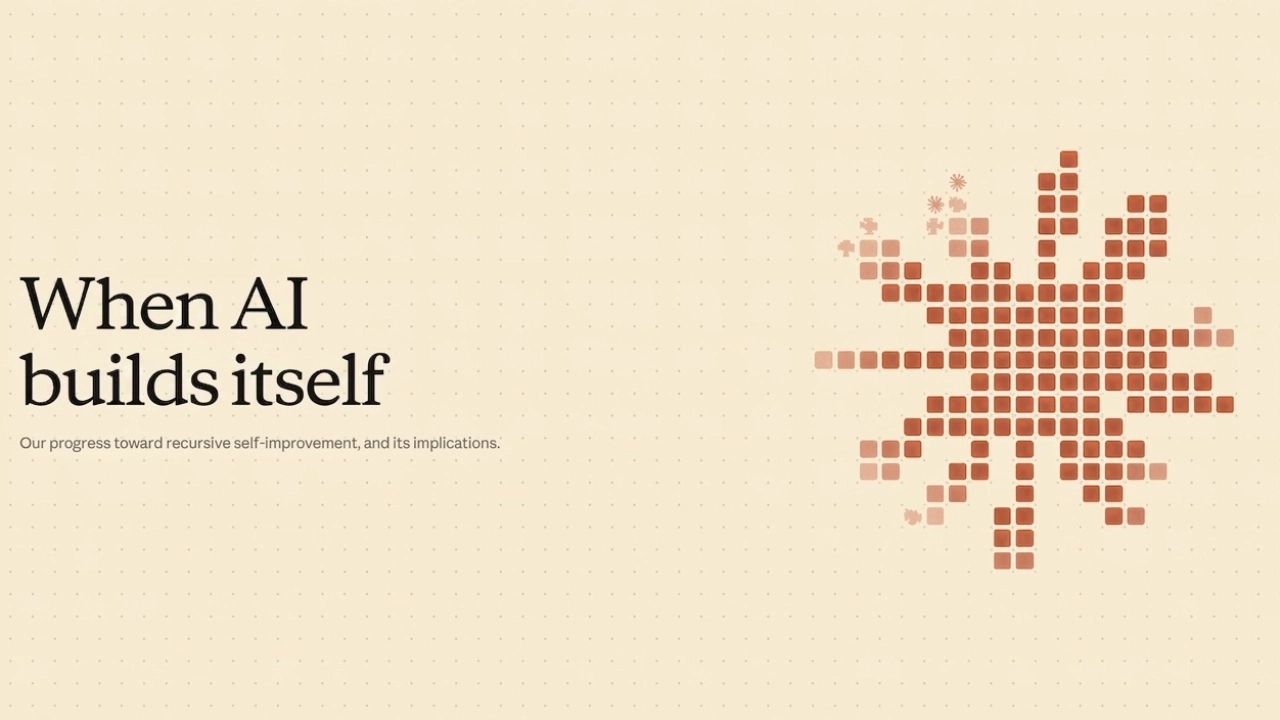 Anthropic 揭開 AI 自我加速研發的真相：Recursive Self-Improvement 為何值得所有人留意