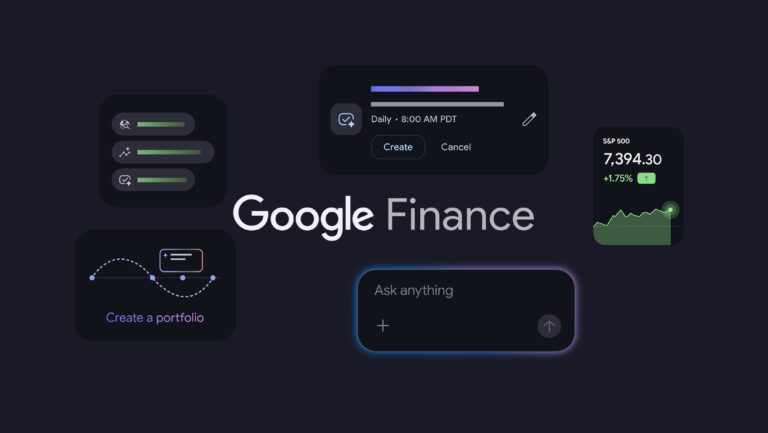 Google Finance 大改版：AI 財經簡報＋投資組合一鍵導入，免費用戶終於等到