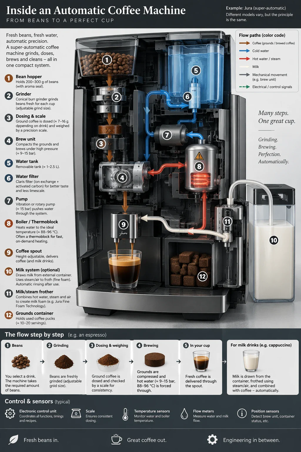 GPT Image 2.5 咖啡機 Infographic 官方示例