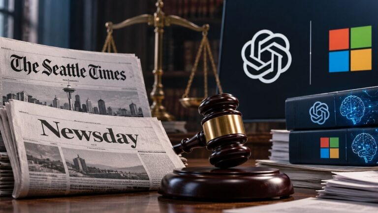 《西雅圖時報》與 Newsday 起訴 OpenAI、Microsoft：新聞訓練 AI 的帳，開始算到內容價值